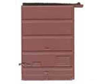 Kadee 2241 7' Five-Panel Box Car Door w/Low Tack Board pkg(2) -- Box Car Red - Default Title (IC-380-2241)