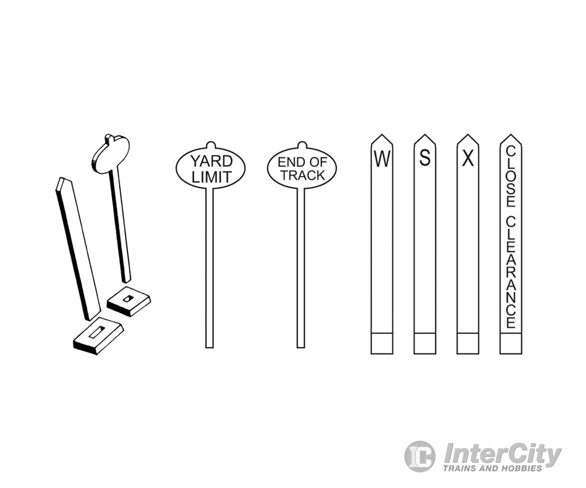 Kadee Ho 426 Whistle Post & Yard Limit Marker Signals Catenary