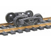 Kadee 504 A.S.F.(R) Ride Control(R) 50-Ton Fully Sprung Metal Trucks -- Code 110 (.110") 33" Smooth-Back RP-25 Wheels - 1 Pair - Default Title (CH-380-504)