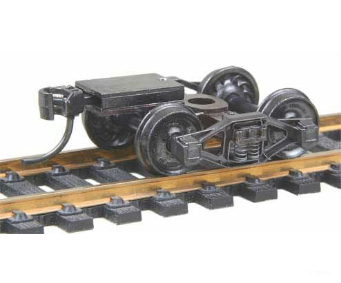 Kadee 512 Bettendorf T-Section Fully Sprung Metal Trucks w/Whisker(R) Couplers - Kit -- Code 110 (.110") 33" Ribbed-Back RP-25 Wheels 1 Pair - Default Title (IC-380-512)