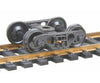 Kadee 558 Barber(R) S-2 70-Ton Roller Bearing Fully Sprung Self-Centering Metal Trucks -- Code 110 (.110") 33" Smooth-Back RP-25 Wheels 1 Pair - Default Title (CH-380-558)