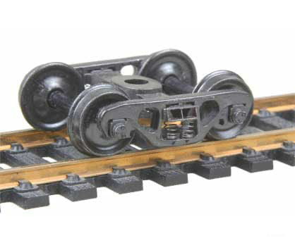 Kadee 558 Barber(R) S-2 70-Ton Roller Bearing Fully Sprung Self-Centering Metal Trucks -- Code 110 (.110") 33" Smooth-Back RP-25 Wheels 1 Pair - Default Title (CH-380-558)
