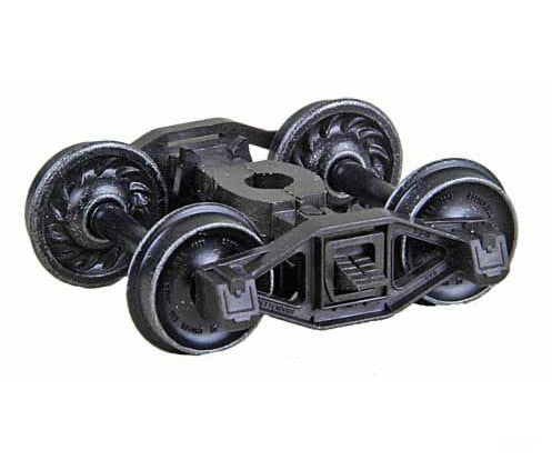 Kadee 581 Bettendorf T-Section Self-Centering HGC Leaf-Spring Caboose Trucks -- Code 110 (.110") 33" Ribbed-Back RP-25 Wheels 1 Pair - Default Title (CH-380-581)