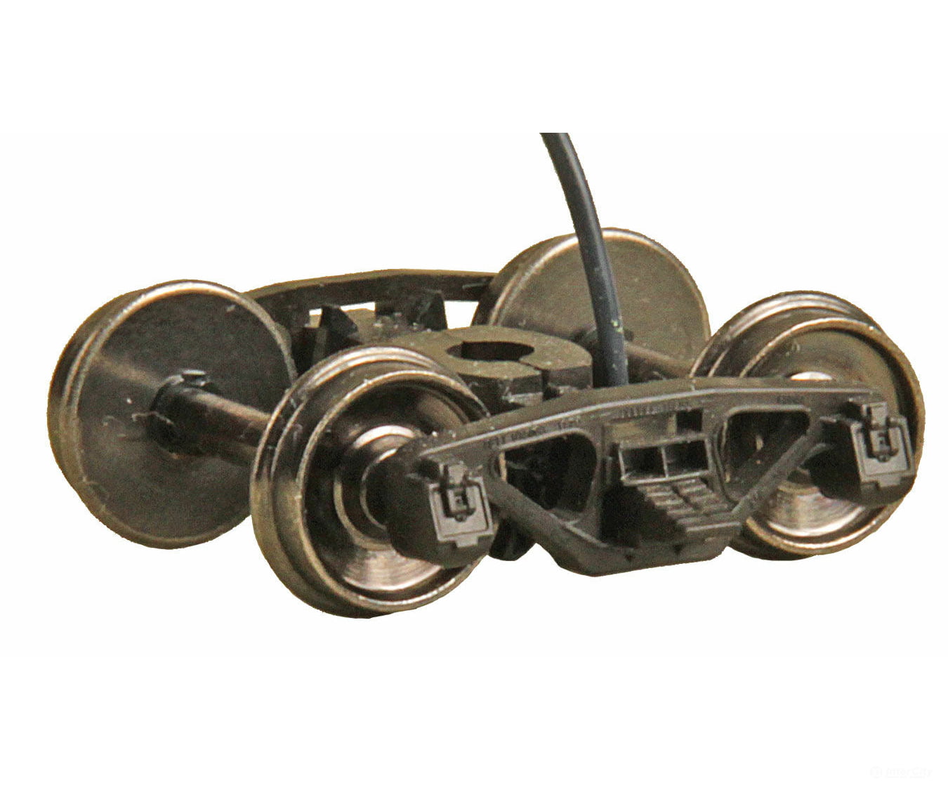 Kadee 590 Bettendorf AAR Leaf-Spring HGC Caboose Trucks w/Electrical Pickup -- Code 88, 33" Smooth-Back RP-25 Wheels 1 Pair - Default Title (CH-380-590)