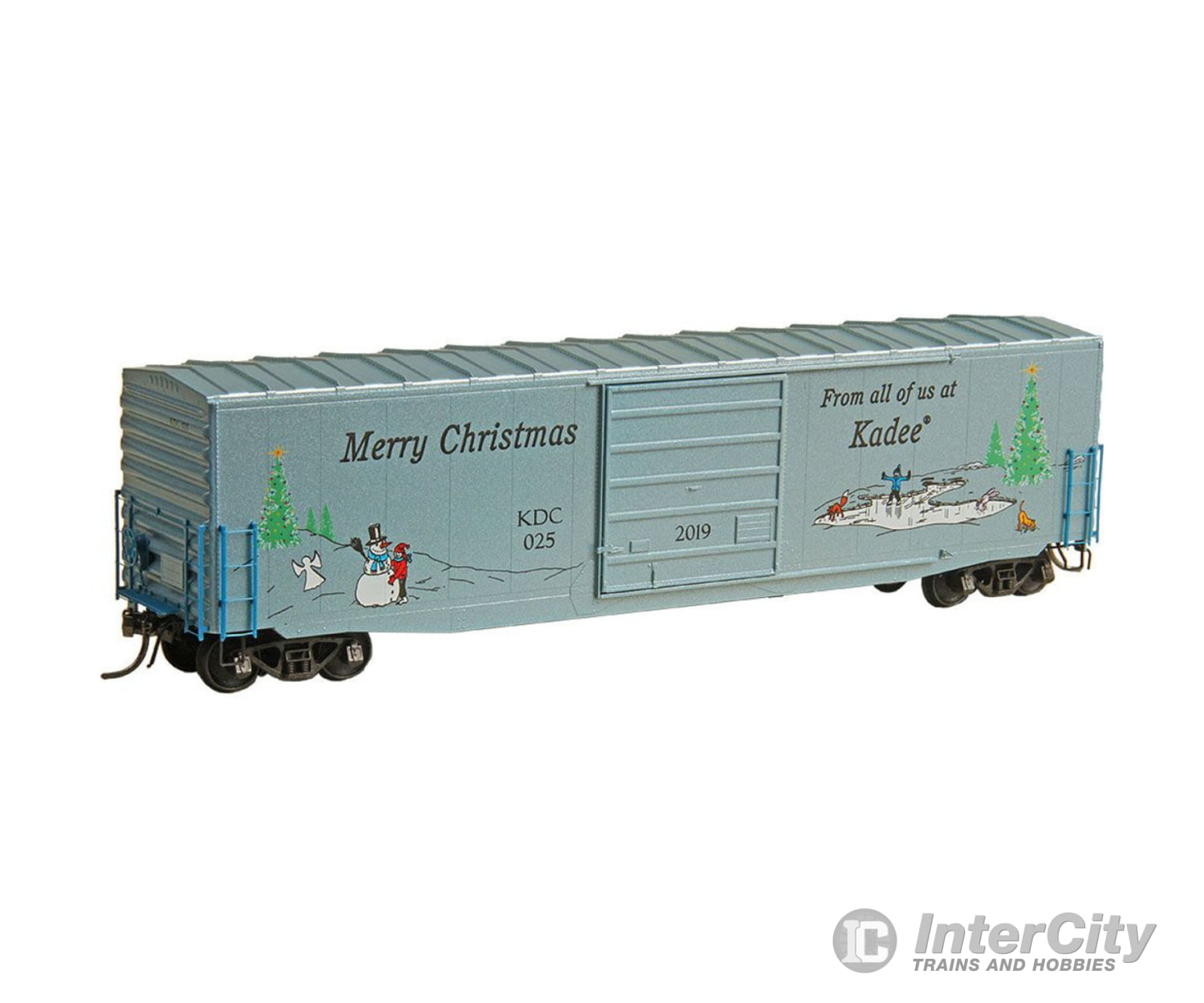 Kadee Ho 6925 50 Ps-1 Boxcar With 10 Door - Ready To Run -- 2019 Christmas Car #025 (Christmas Tree