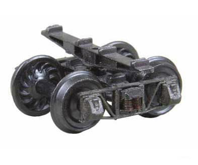 Kadee 716 3'7" Wheelbase Sprung Metal Trucks -- 26" Ribbed-Back Wheels 1 Pair - Default Title (CH-380-716)