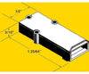 Kadee 819 Extended Metal Draft Gear Box -- 4 Pairs - Default Title (IC-380-819)