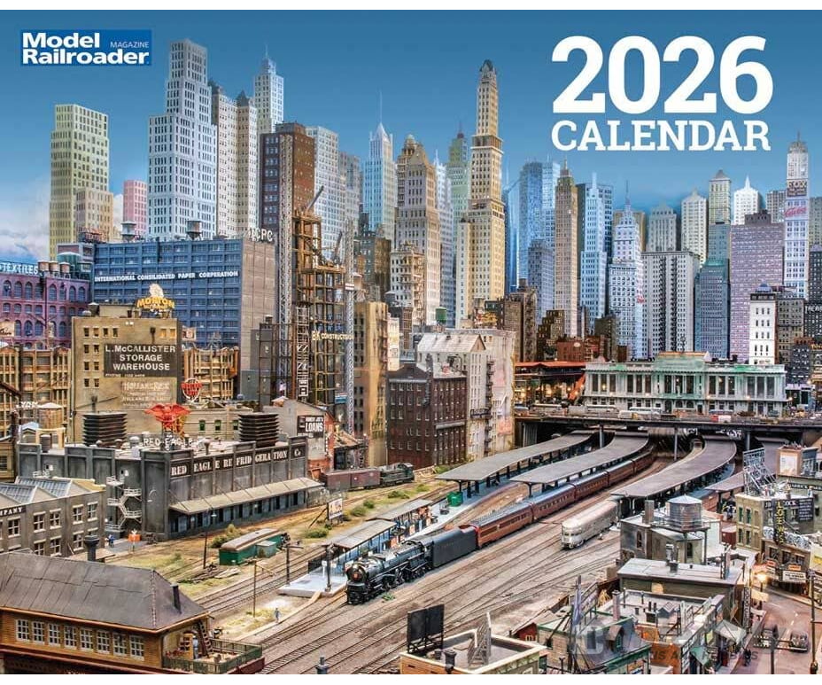 Kalmbach 68215 2026 Model Railroader Calendar - 12 Month Calendar 13 x 10-1/2’’ Calendars