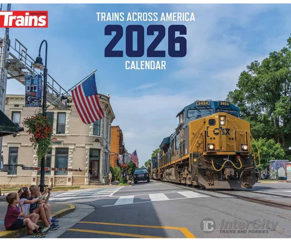Kalmbach 68216 2026 Trains Across America Calendar - 12 Month Calendar 13 x 10-1/2’’ Calendars