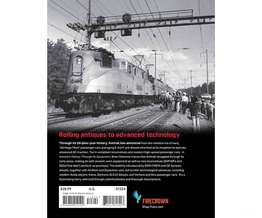 Kalmbach A 1323 Amtrak’s History Through Its Equipment - Softcover 224 Pages Books