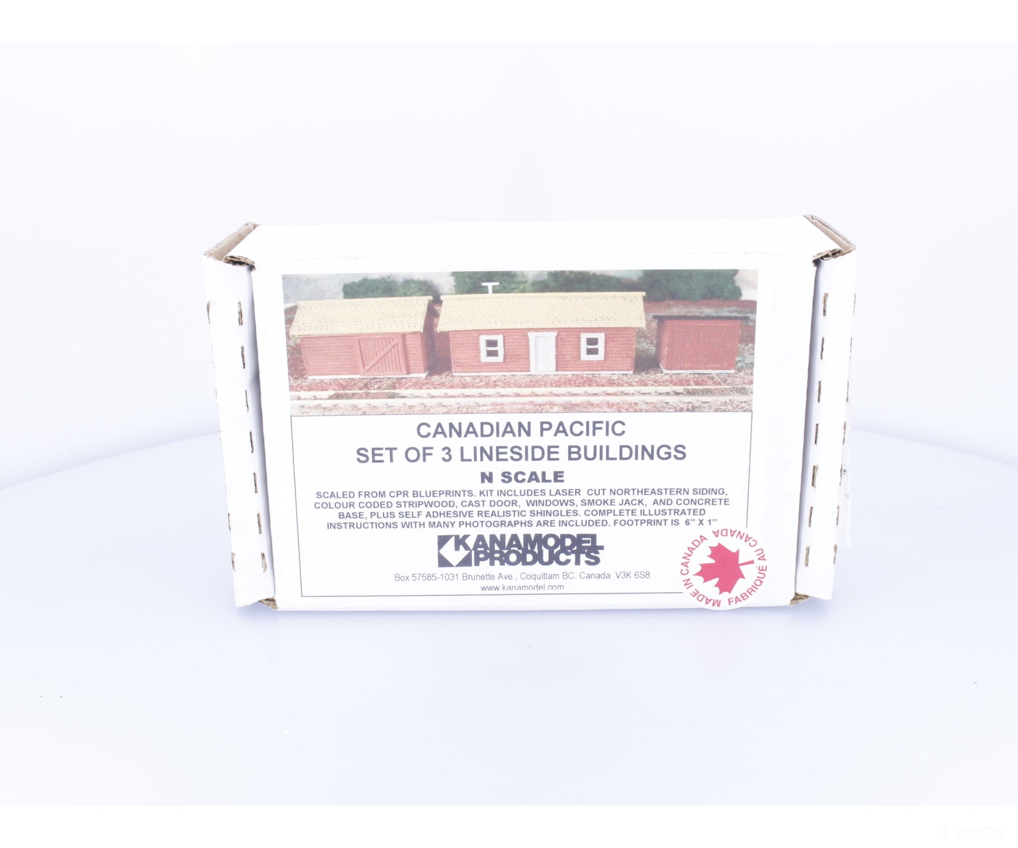 Kanamodel Products 6004 N Set of 3 Lineside Buildings Canadian Pacific (CP) (#1) - Structures