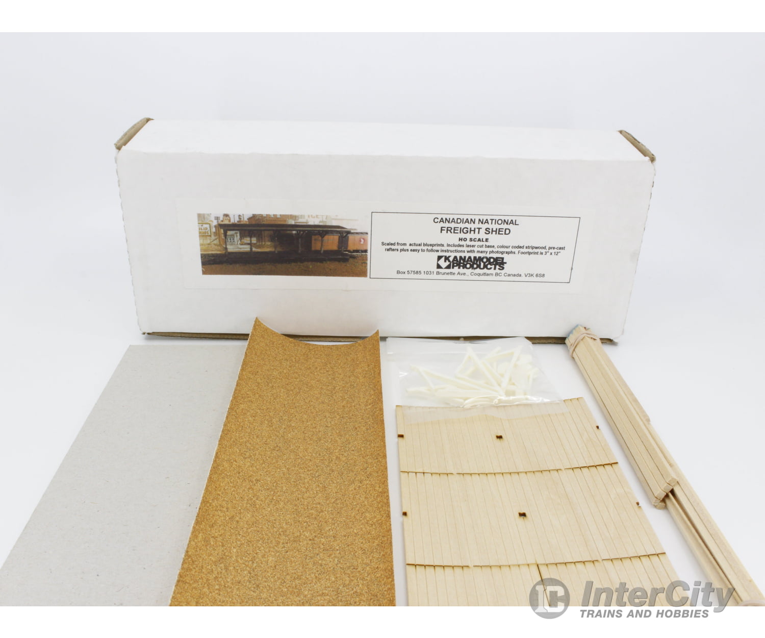 Kanamodel Products Inc. 1010 Ho Freight Shed Kit Canadian National (Cn) Structures