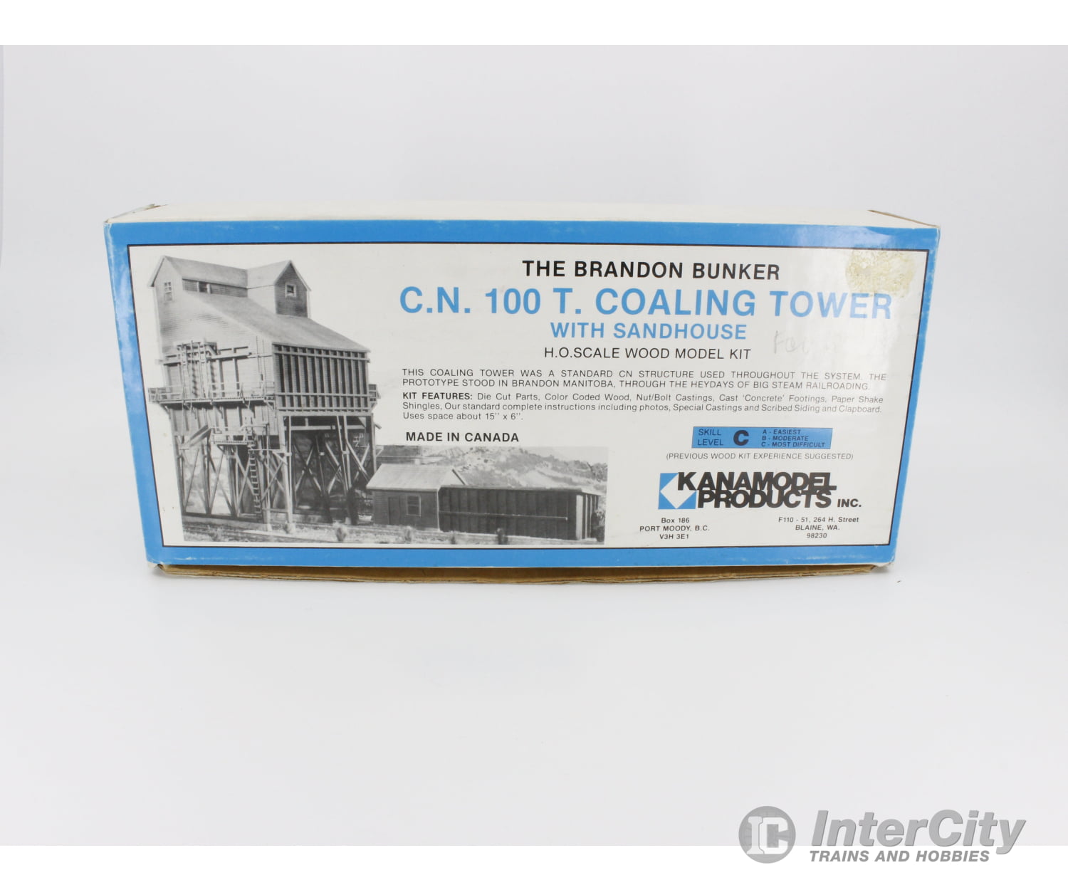 Kanamodel Products Inc. 113C Ho 100 T. Coaling Tower With Sandhouse Kit Structures