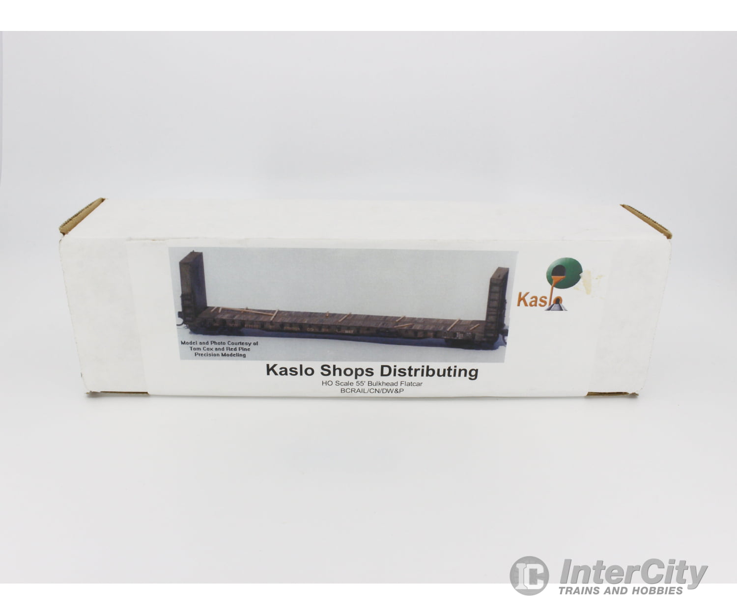 Kaslo Shops Distributing Hk-1 Ho 55’ Bulkhead Flatcar Freight Bc Rail (Bcol) Cars