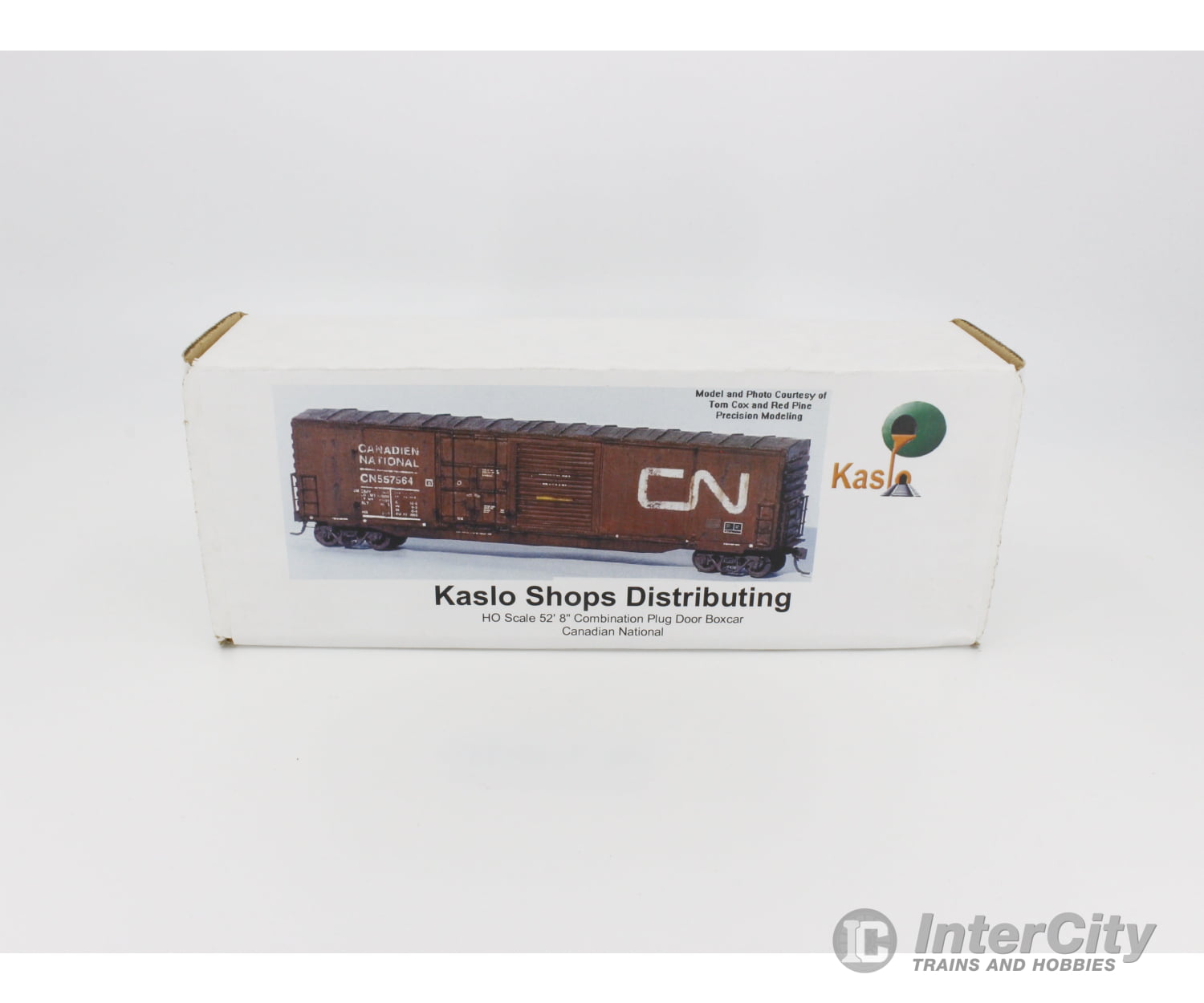 Kaslo Shops Distributing Hk-3 Ho 52’8’’ Combination Plug Door Freight Boxcar Canadian