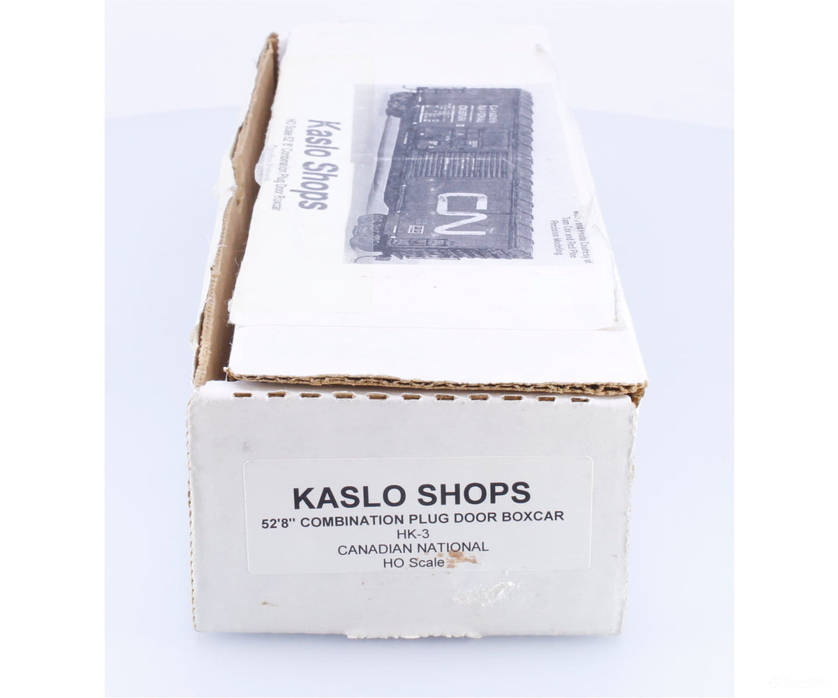 Kaslo Shops HK-3 HO 52’ 8’ Combo Plug Door Box Car Canadian National (CN) 557560 - Freight Cars