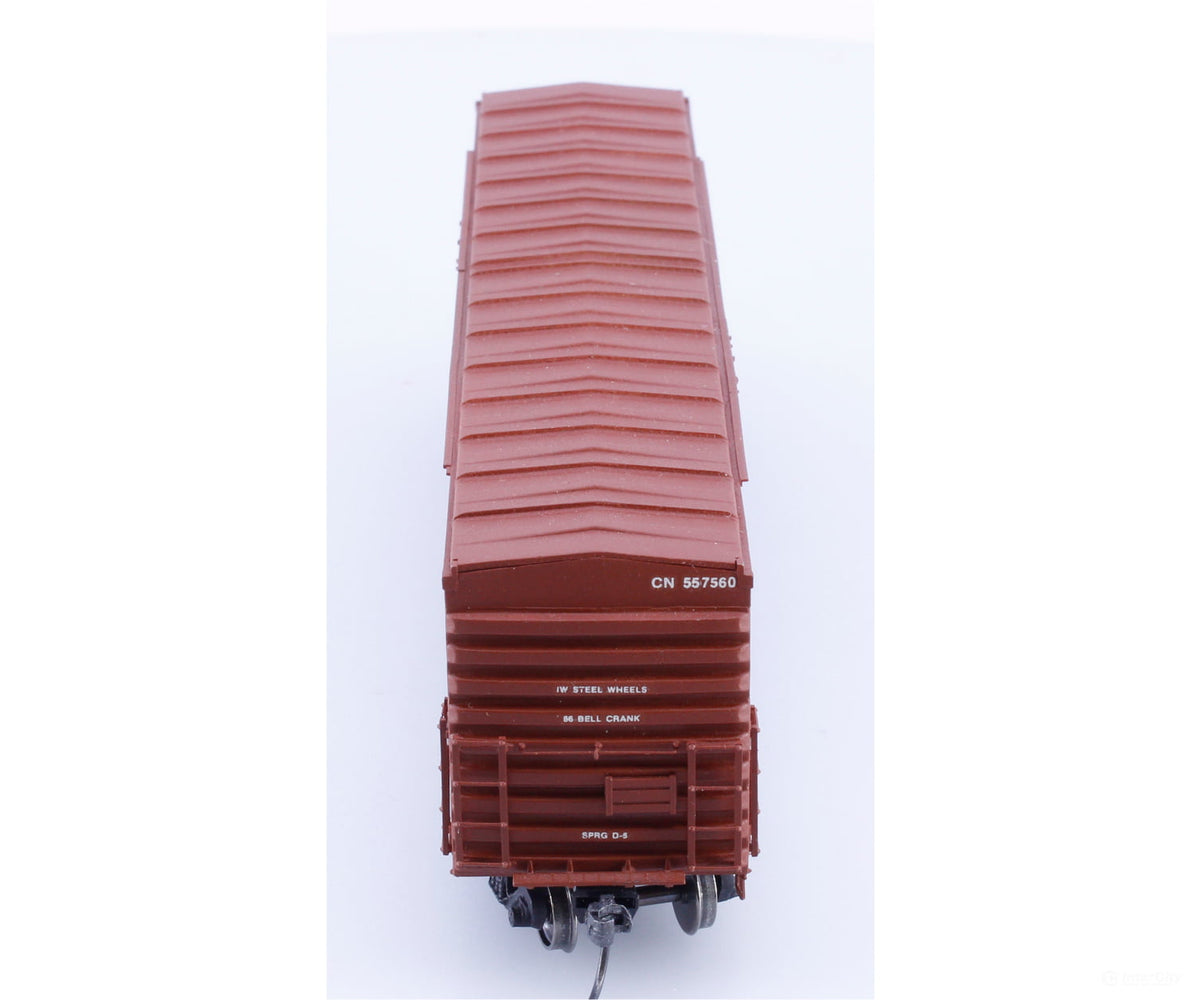 Kaslo Shops HK-3 HO 52’ 8’ Combo Plug Door Box Car Canadian National (CN) 557560 - Freight Cars