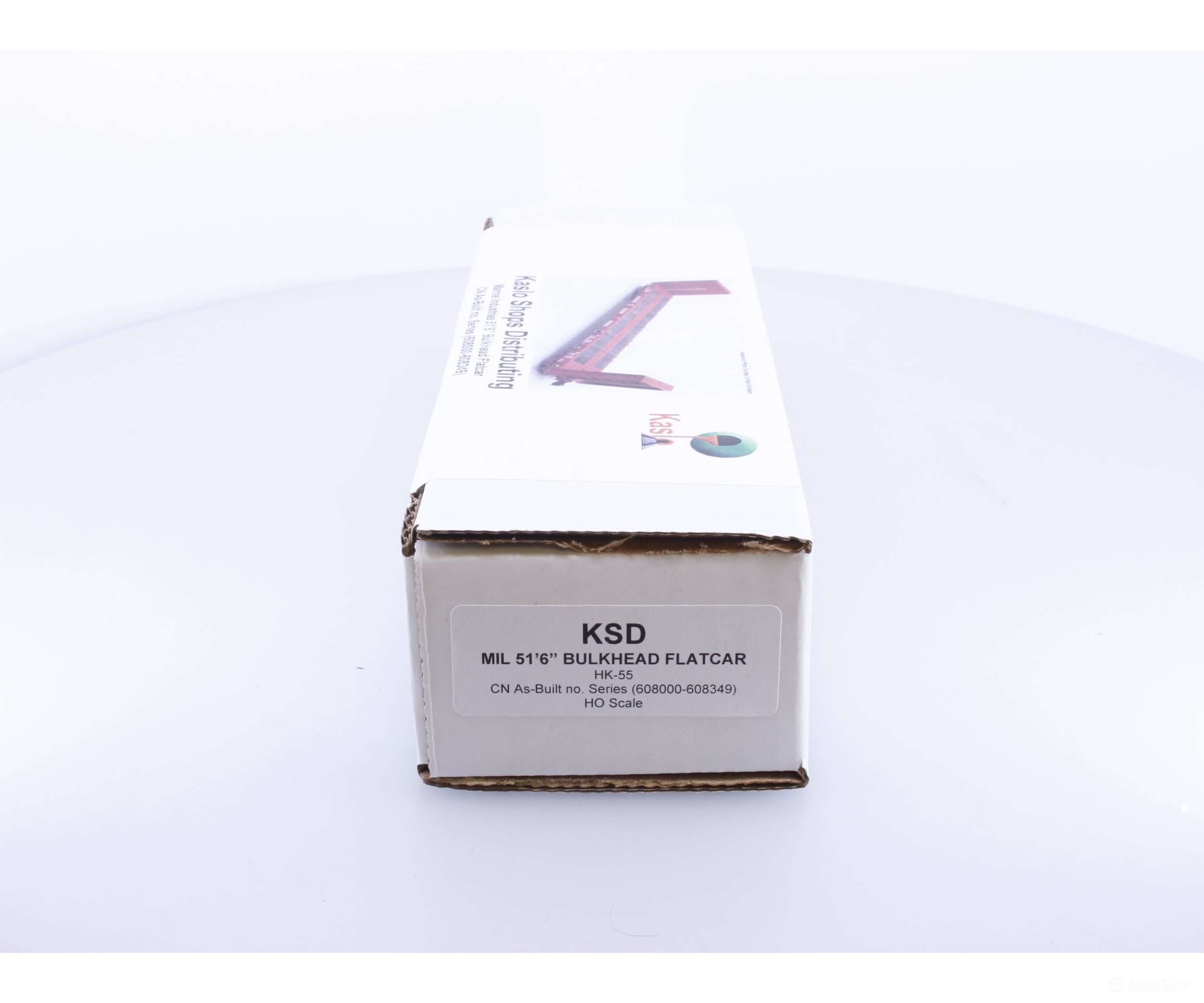 Kaslo Shops HK-55 HO MIL 51’6’’ Bulkhead Flatcar Kit Series 608000-608349 #2 Canadian National (CN) - Freight Cars