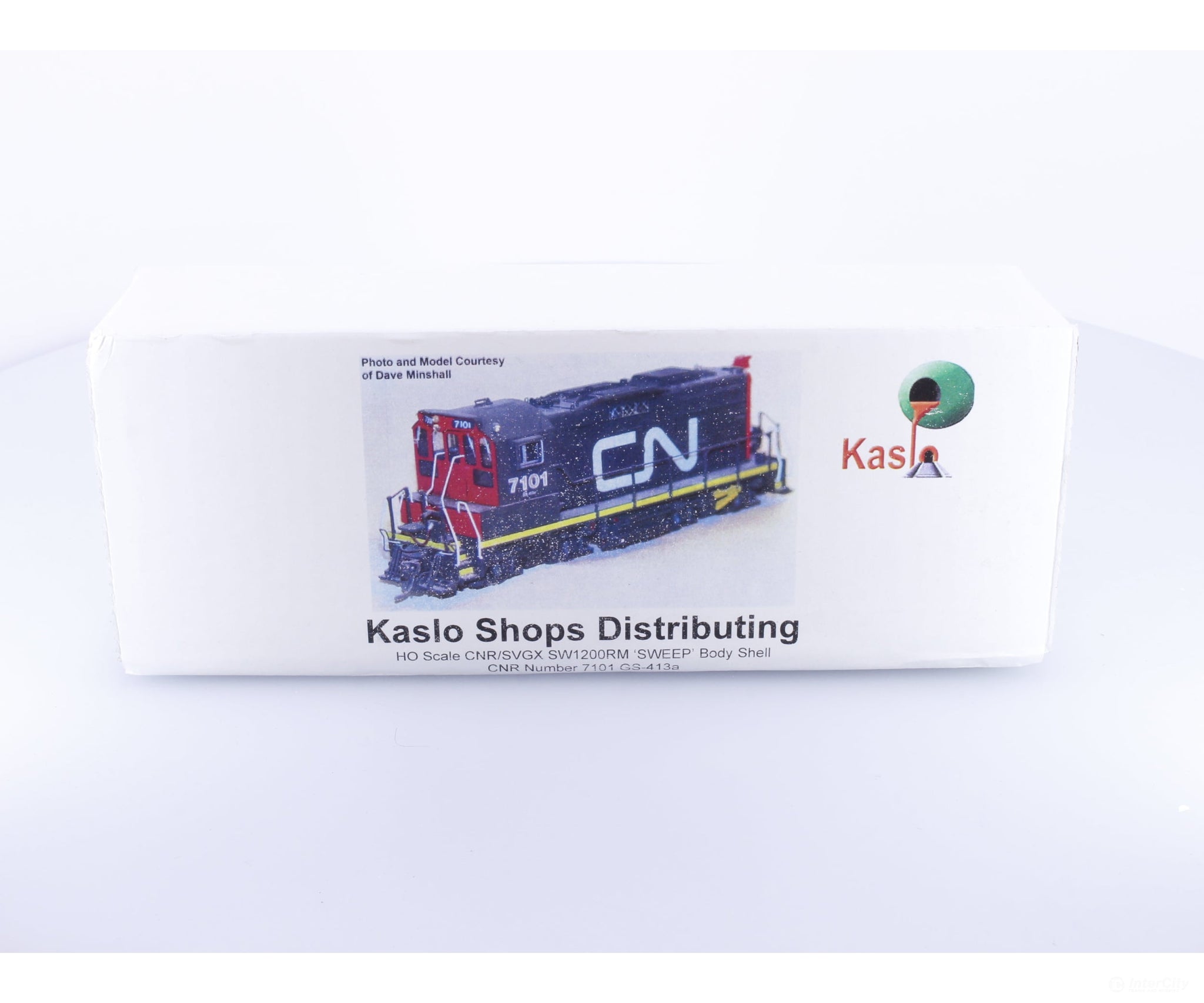 Kaslo Shops HL-44 HO SW1200RM Sweep Diesel Locomotive Body Shell Kit Series 7101 GS-413a Canadian National (CN)
