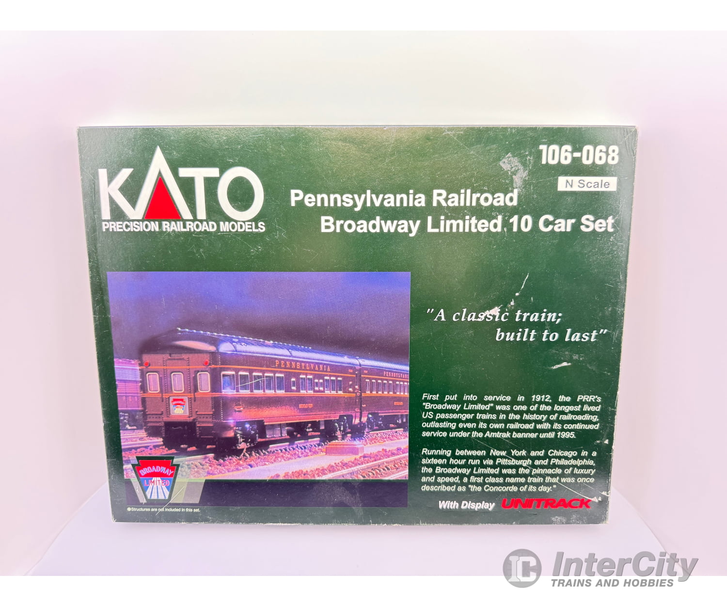 Kato 106-068 N Pennsylvania Railroad Broadway Limited 10 Car Set (Prr) Starter & Train Sets