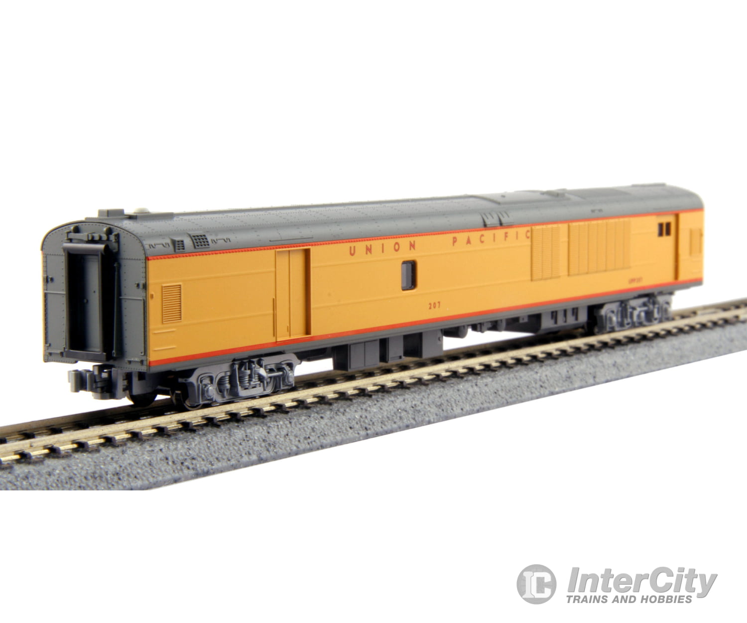 Kato 106-086 N Union Pacific Excursion Train 7-Car Set - Ready To Run -- (Armour Yellow Gray Red)