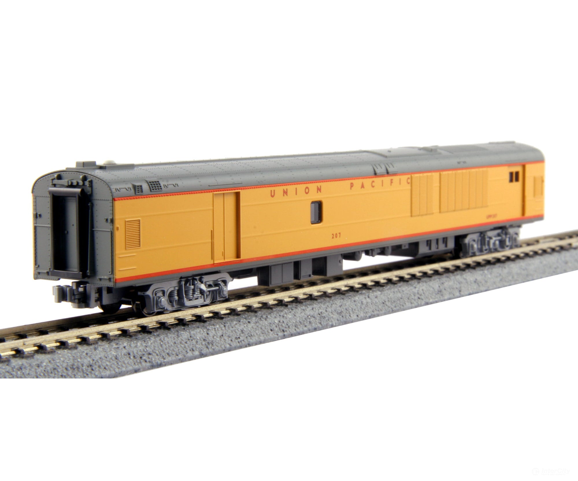 Kato 106-086 N Union Pacific Excursion Train 7-Car Set - Ready To Run -- (Armour Yellow Gray Red)