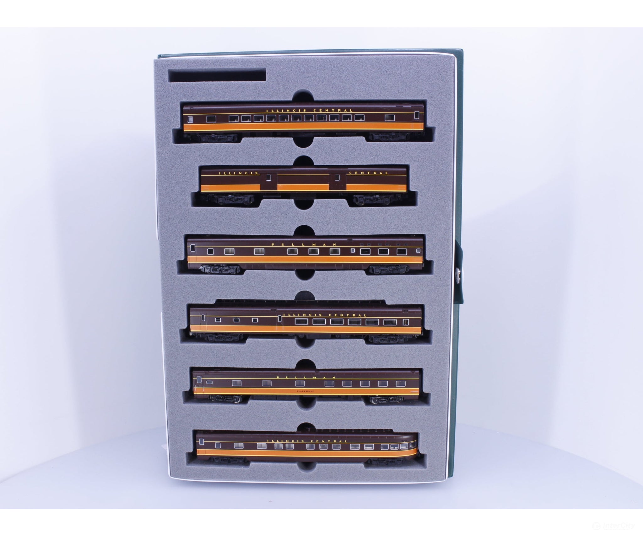 Kato 106-095 N Smoothside Passenger 6 Car Set Illinois Central (IC) - Passenger Cars