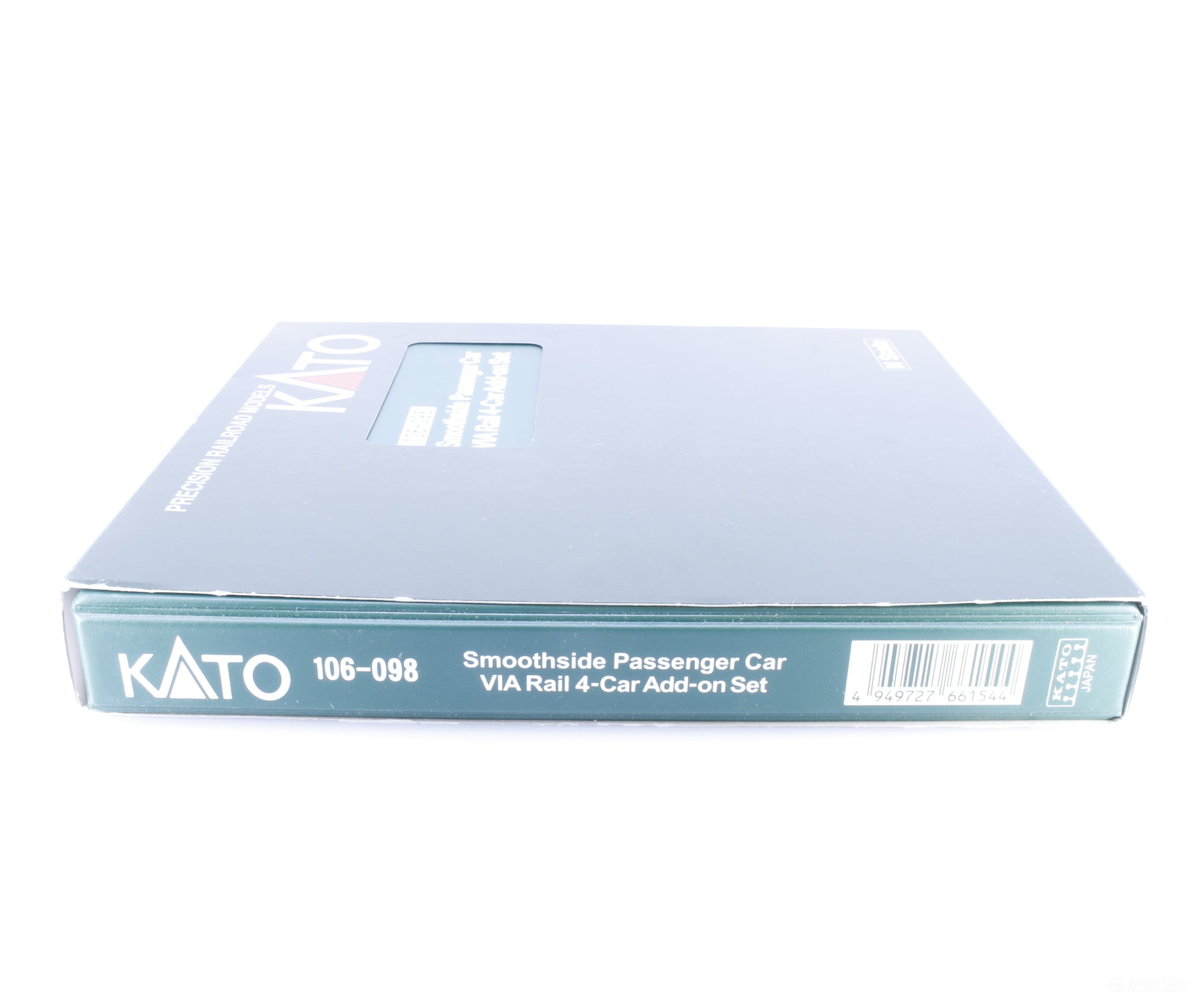 Kato 106-098 N Smoothside Passenger 4 Car Add-On Set Via Rail (VIA) - Passenger Cars