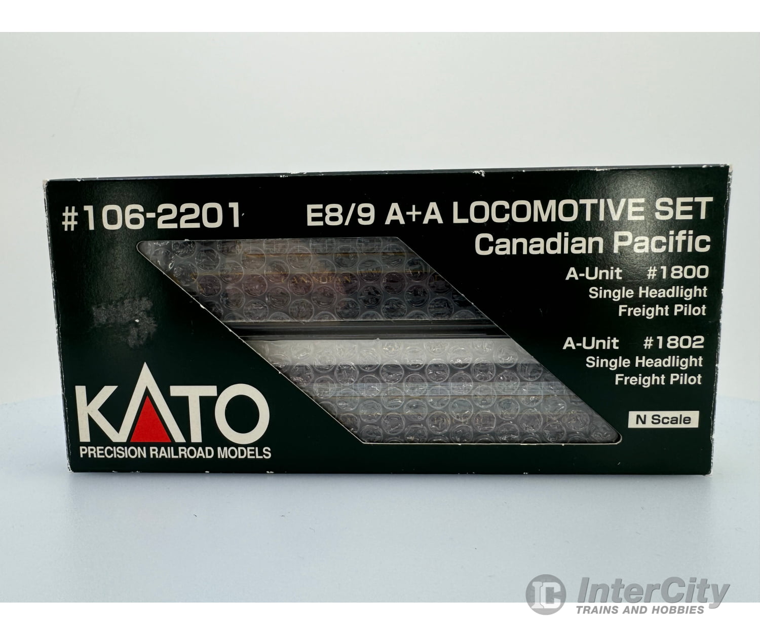 Kato 106-2201 N Cpr E8 2 Pack #1800 And #1802 Canadian Pacific (Cp) Analog Dc Locomotives