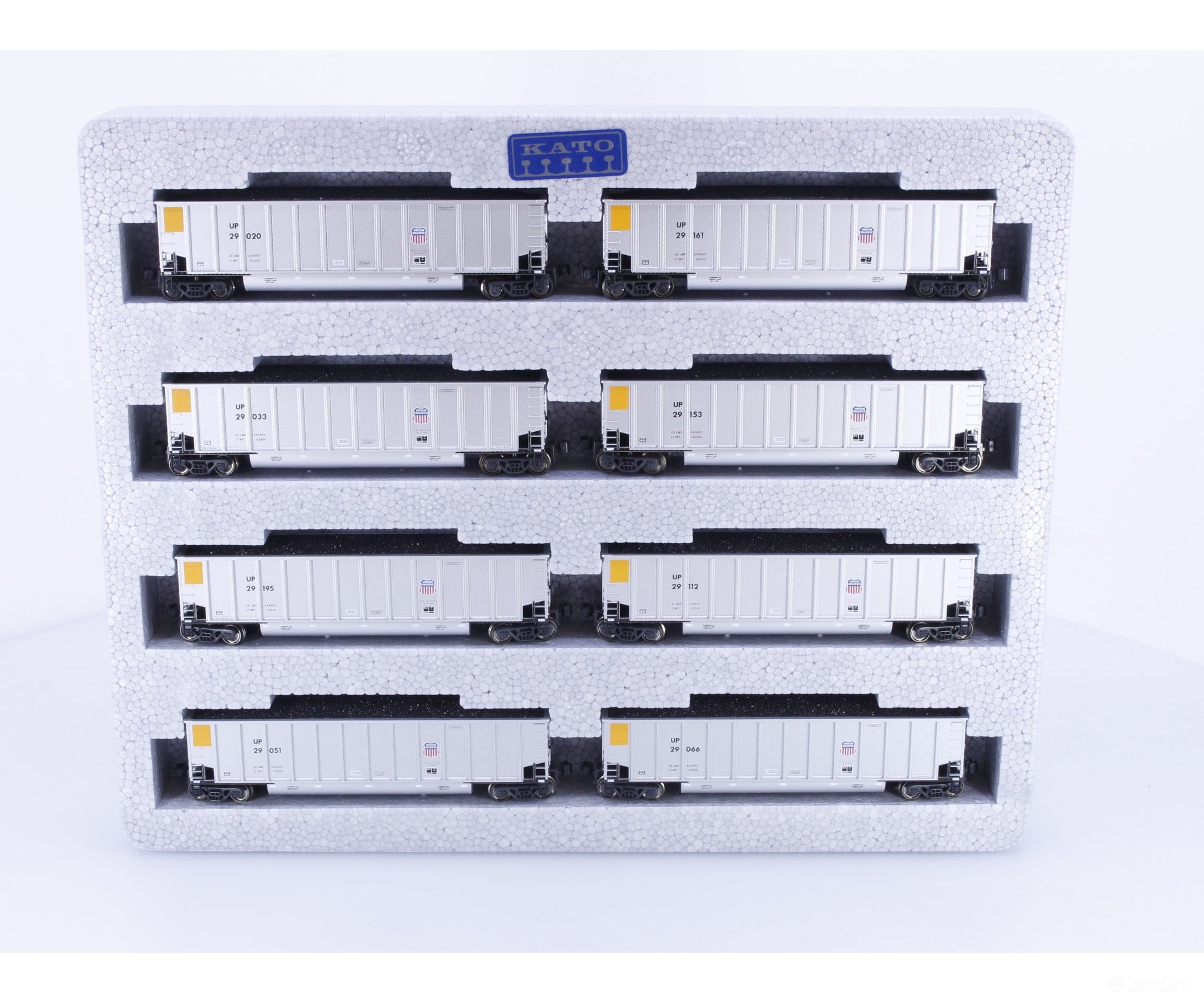 Kato 106-4604 N BethGon Coalporter Gondola w/ Load 8 pack Union Pacific (UP) 29020 - Freight Cars