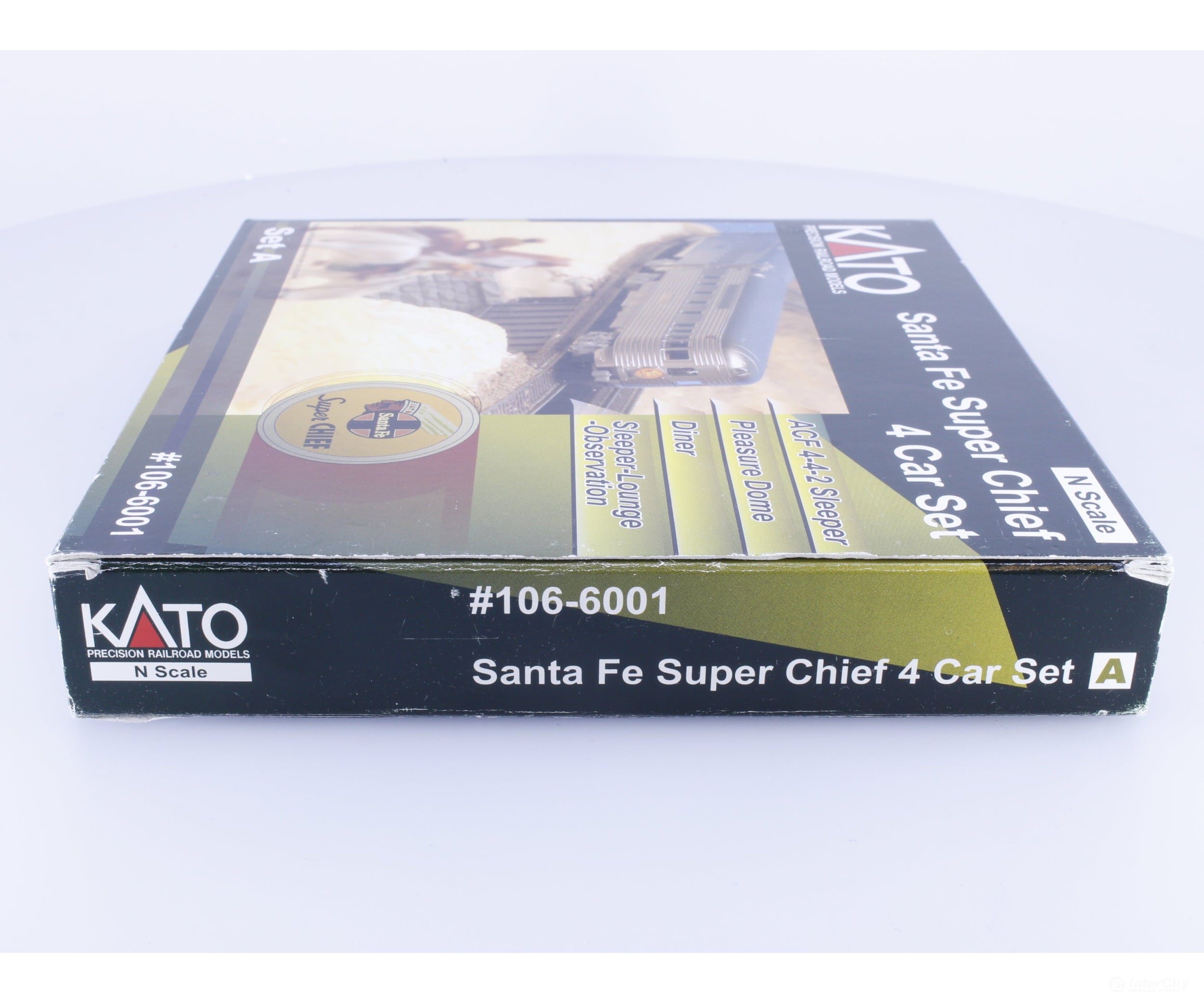 Kato 106-6001 N Super Chief 4 Car Set A Santa Fe (SF) Regal Spa Vista Canyon 603 501 - Passenger Cars