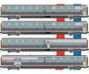 Kato 106-8004 N Viewliner Ii Set - 2 Sleepers Diner Baggage-Dorm Ready To Run -- Amtrak (Phase Iii;
