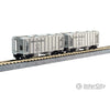 Kato 1064700 ACF 2-Bay Covered Hopper pkg(8) - Ready-to-Run - 2 Each of 4 Roadnames -- Santa Fe; Chicago, Burlington & Quincy; Union Pacific; Chesapeake & Ohio - Default Title (IC-381-1064700)