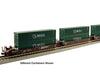 Kato 1066210 Gunderson Maxi-I 5-Unit Container Well Car w/40' Containers - Ready to Run -- BNSF Railway #238403 (Boxcar Red, Wedge Logo) & China Shipping Containers (g - Default Title (IC-381-1066210)