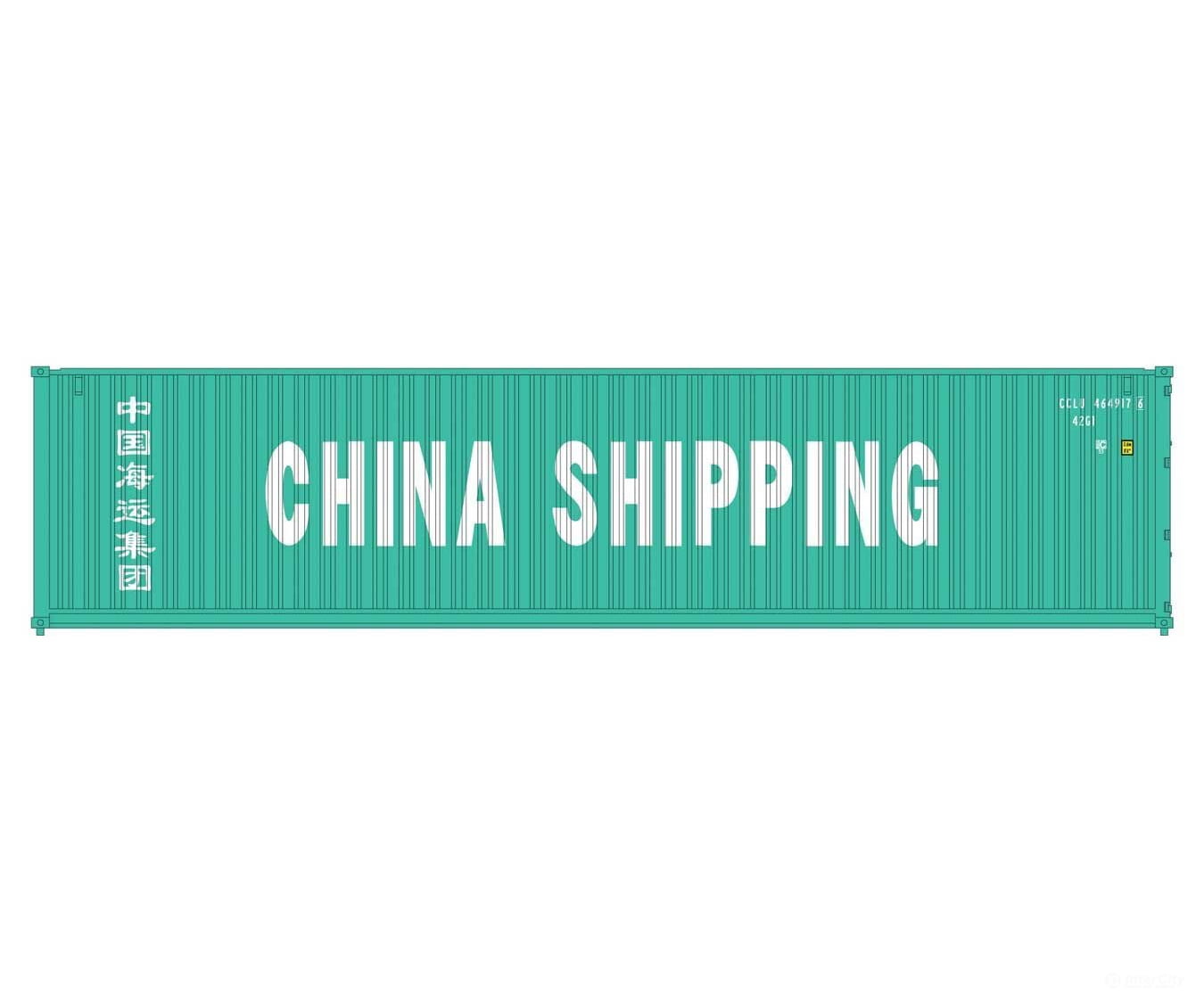 Kato 1066210 Gunderson Maxi-I 5-Unit Container Well Car w/40' Containers - Ready to Run -- BNSF Railway #238403 (Boxcar Red, Wedge Logo) & China Shipping Containers (g - Default Title (IC-381-1066210)