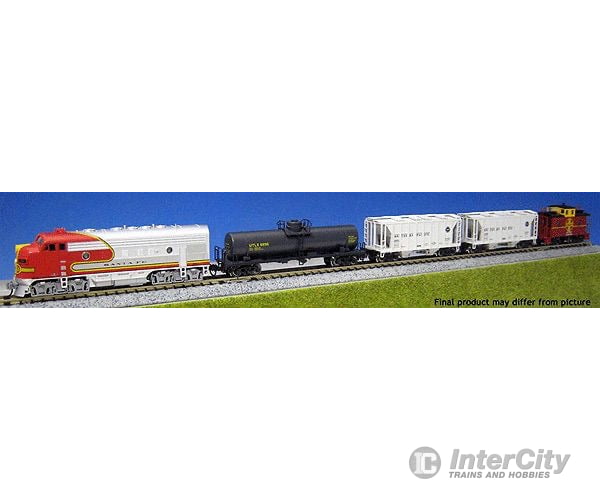 Kato 1066271 Diesel Freight Train-Only Set - Standard DC -- Santa Fe (Warbonnet, red, silver) - Default Title (IC-381-1066271)