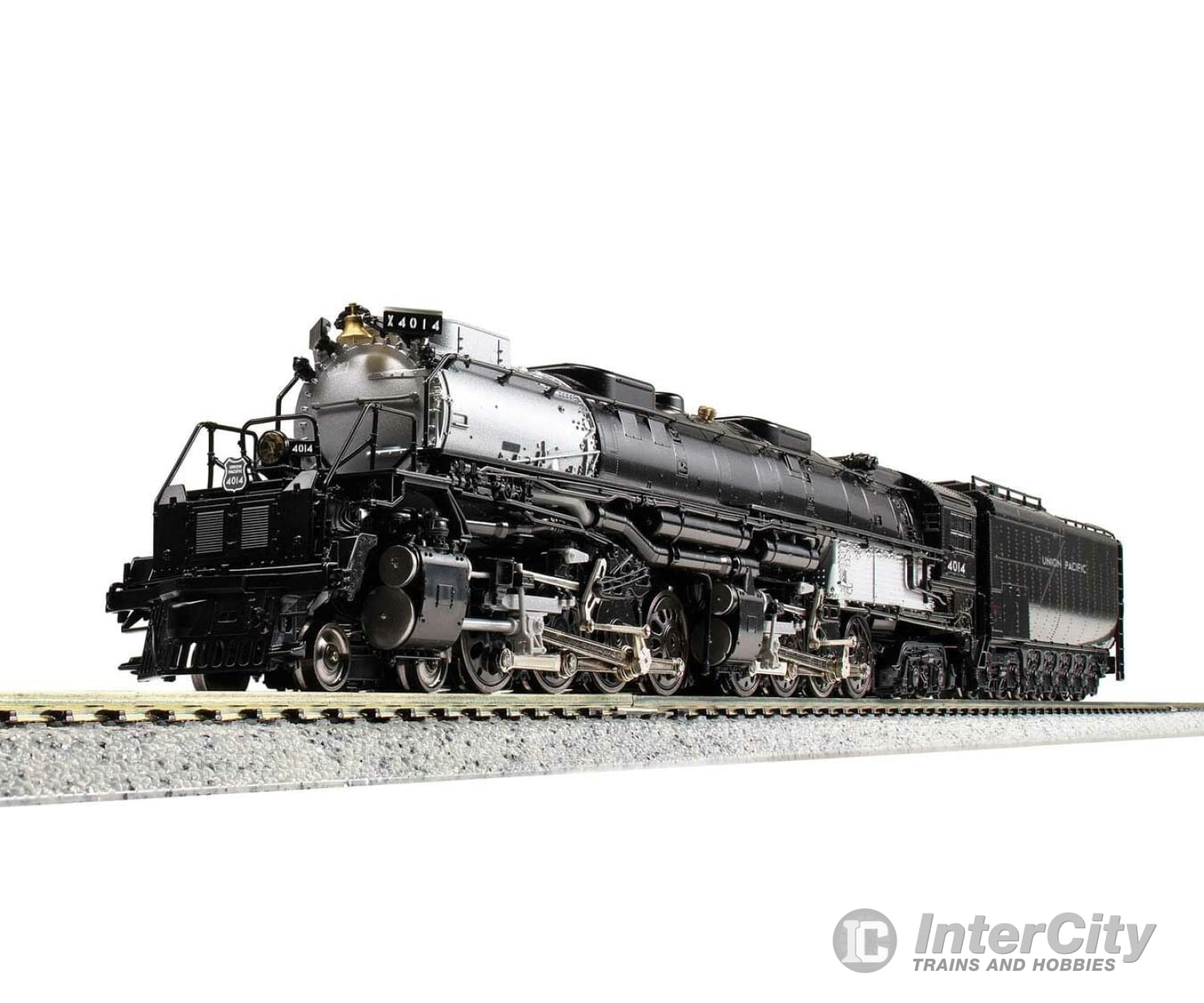 Kato 1264014 4-8-8-4 Big Boy with Oil Tender - Standard DC -- Union Pacific #4014 (2021 Version; black, Graphite) - Default Title (IC-381-1264014)