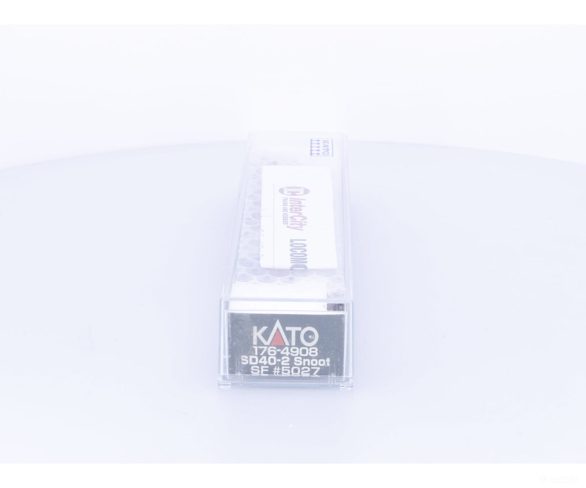 Kato 176-4908 N SD40-2 Snoot Diesel Locomotive Santa Fe (SF) 5027 Analog DC - Locomotives