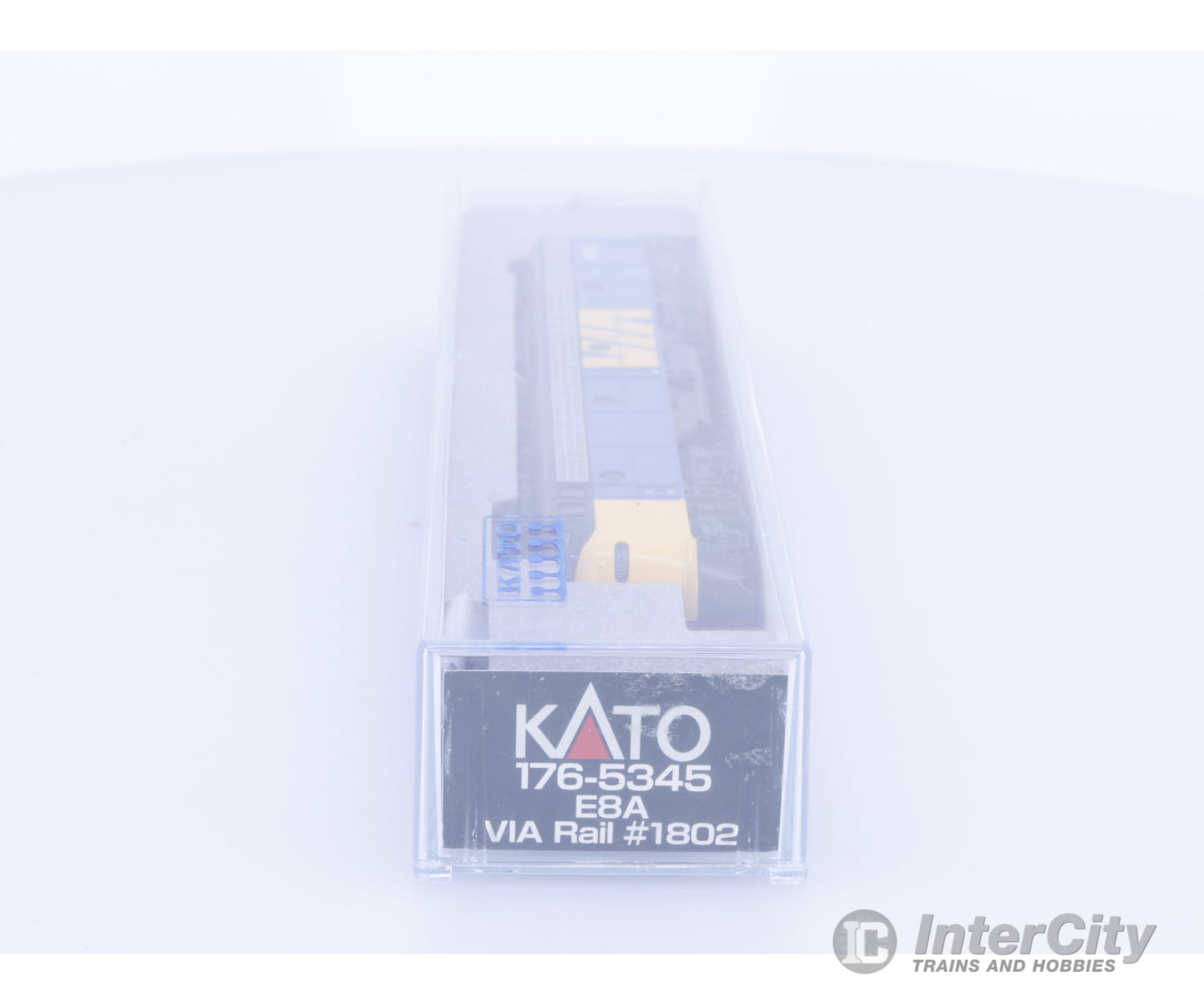 Kato 176-5345 N E8A Diesel Locomotive Via Rail (VIA) 1802 Analog DC Locomotives