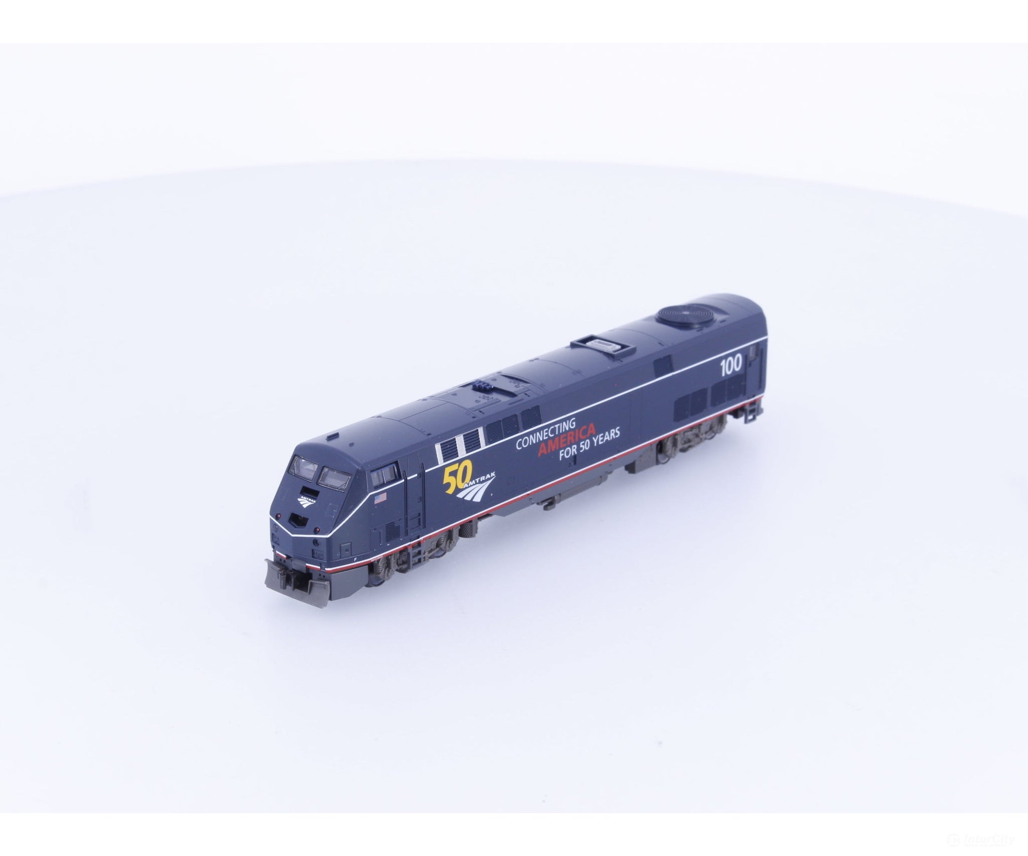 Kato 176-6035 HO P42 Diesel Locomotive Midnight Blue 50th Anniversary Amtrak (AMTK) 100 Analog DC - Locomotives