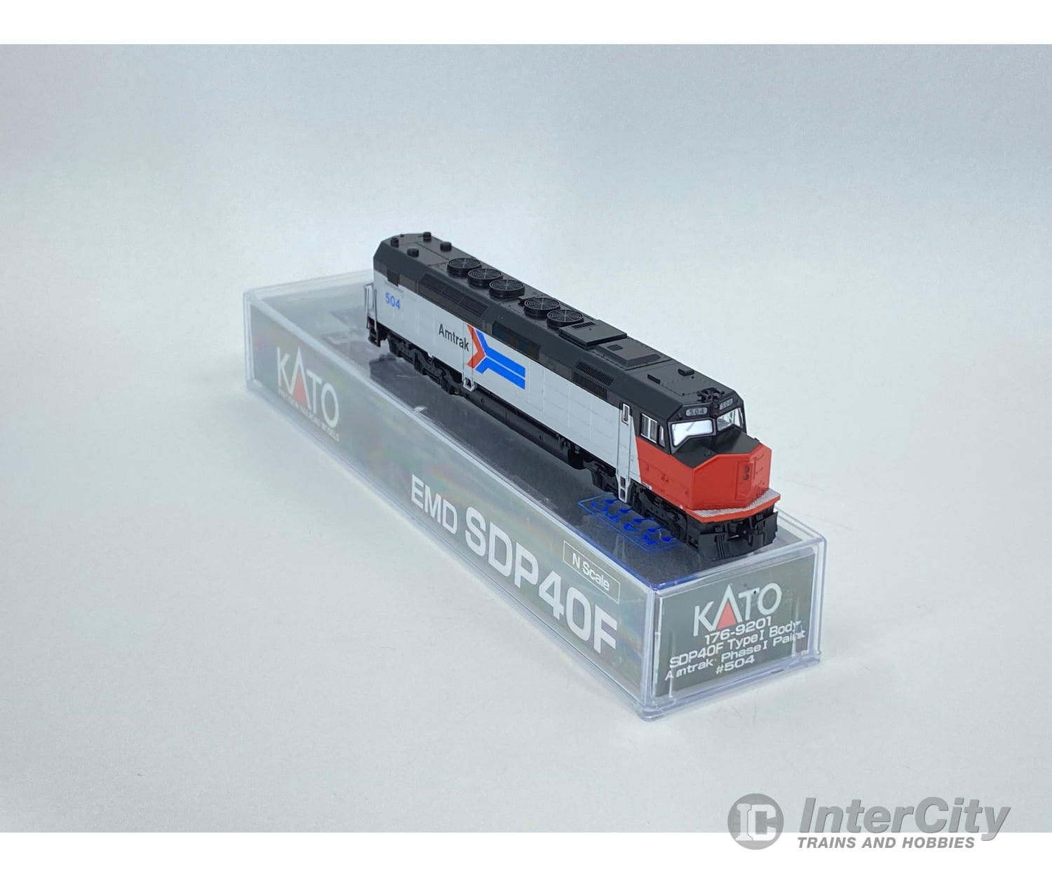 Kato 176-9201 N Sdp40F Type I Body Amtrak Phase Paint (Amtk) 504 Analog Dc Locomotives