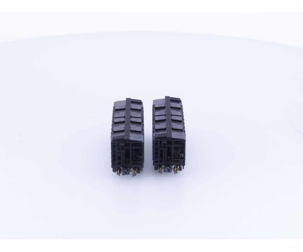 Kato 186-0104 N 2 Bay ACF Covered Hopper 2 Pack Chesapeake and Ohio (CO) 1013 1205 - Freight Cars