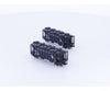 Kato 186-0104 N 2 Bay ACF Covered Hopper 2 Pack Chesapeake and Ohio (CO) 1013 1205 - Freight Cars