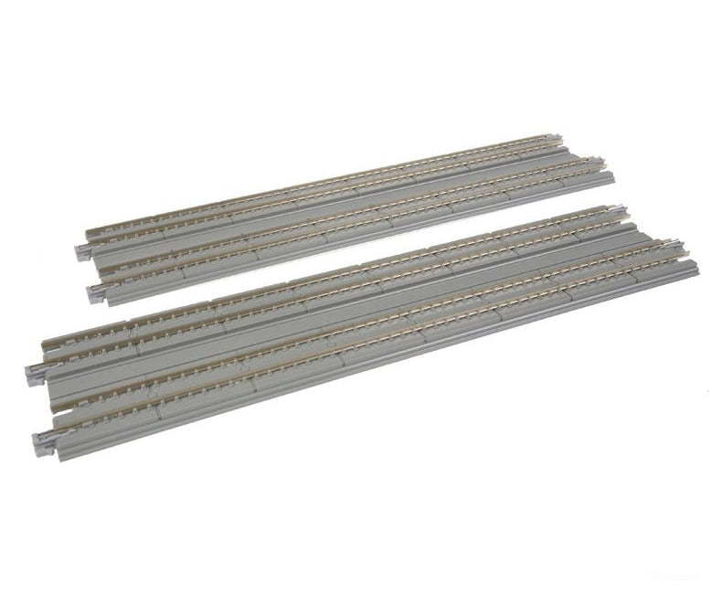 Kato 20006 Straight Double Concrete Slab Track - Unitrack -- 9-3/4" 24.8cm pkg(2) - Default Title (IC-381-20006)