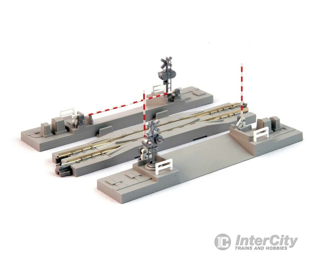 Kato 200271 Crossing Gate And Rerailing Track - Unitrack -- 4-7/8 124Mm Section Signals & Catenary