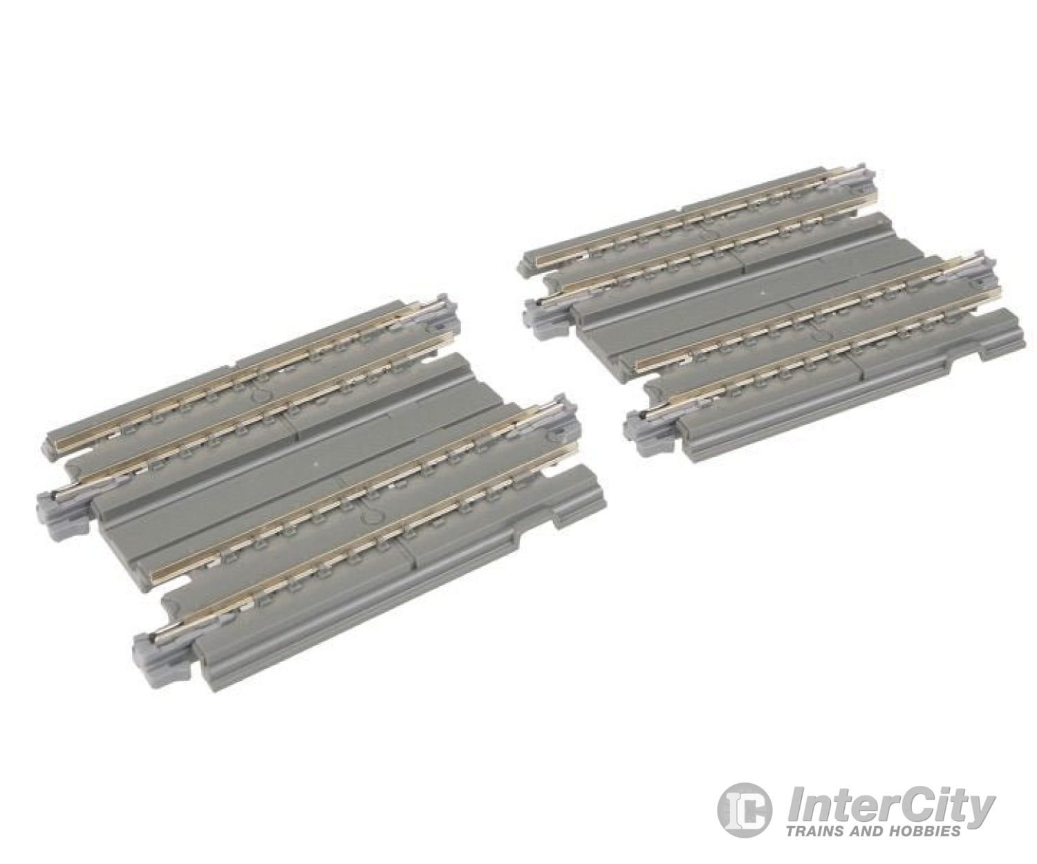 Kato 20044 Straight Double Concrete Slab Track - Unitrack -- 2-7/16" 6.2cm pkg(2) - Default Title (IC-381-20044)