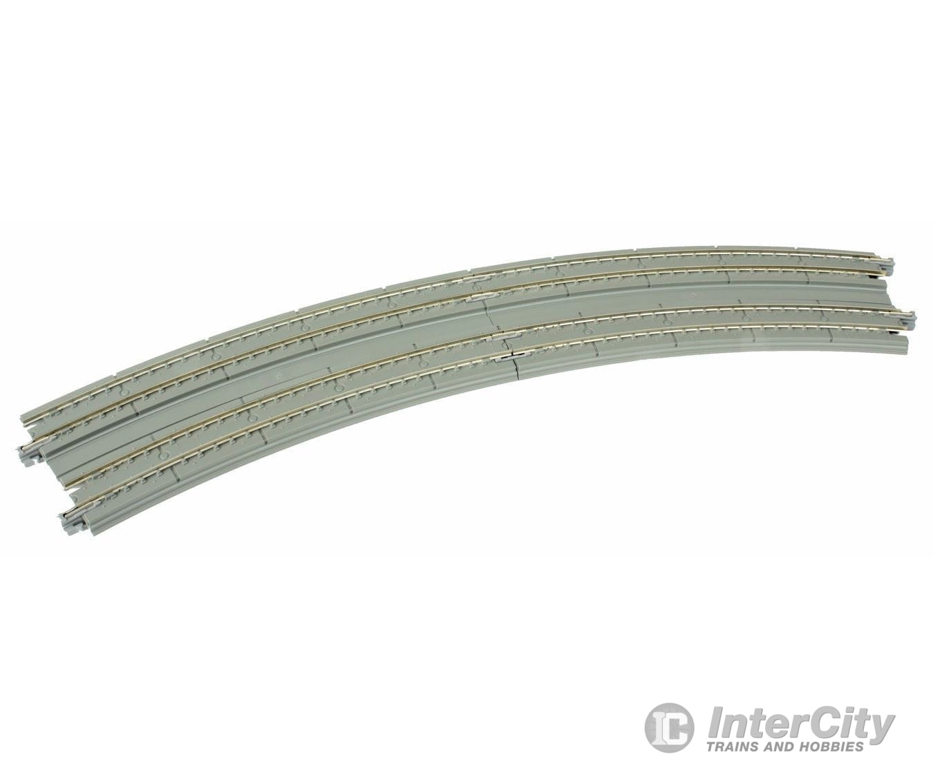 Kato 20188 Curved Double Concrete Slab Superelevated Track - Unitrack -- 16-3/8 & 15" 414 & 381mm Radius 22.5-Degree Sections pkg(2) - Default Title (IC-381-20188)