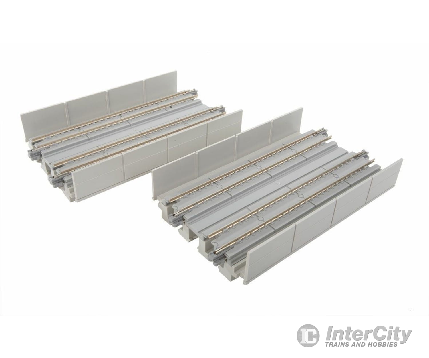 Kato 20422 Double-Track Straight Viaduct Track - Unitrack -- 4-7/8" 124mm pkg(2) - Default Title (IC-381-20422)