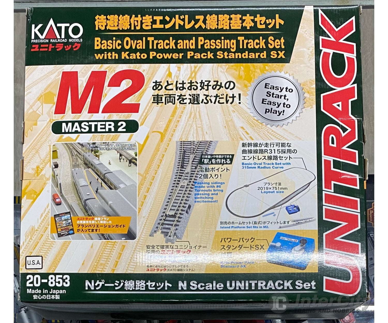 Kato 20853 N M2 N Scale Unitrack Starter Set Starter & Train Sets