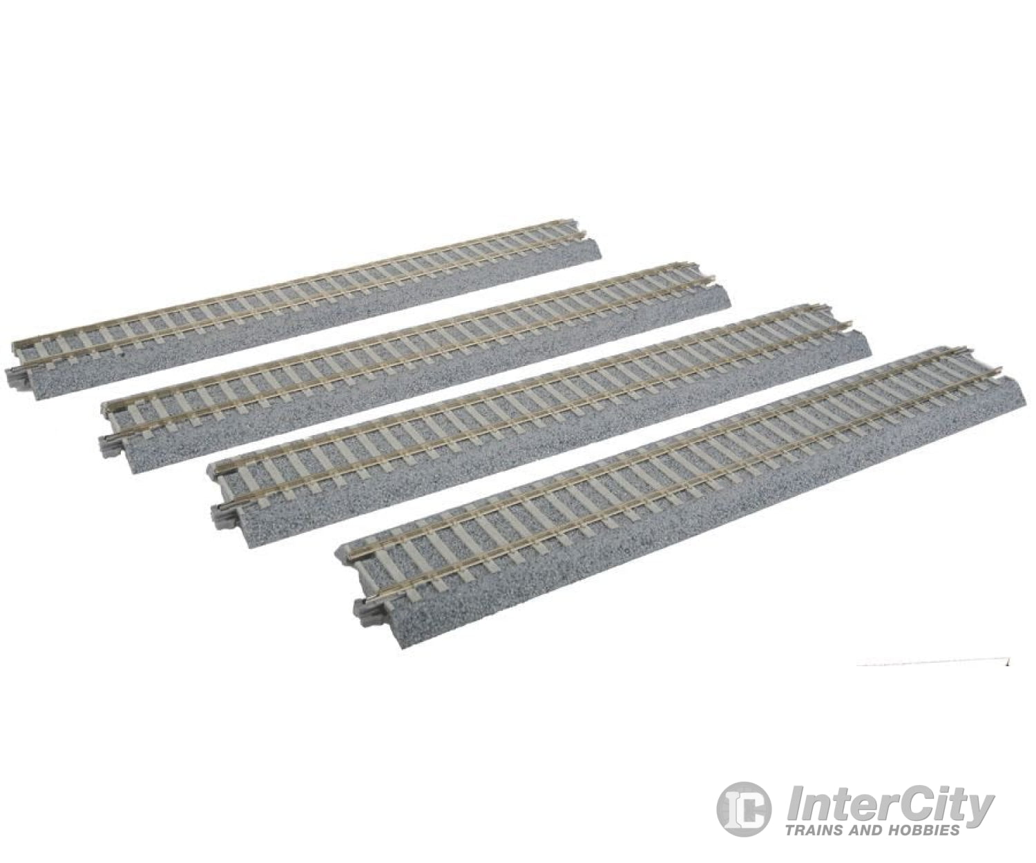 Kato 2152 Straight Track w/Concrete Ties - Unitrack -- 9-3/4" 246mm pkg(4) - Default Title (IC-381-2152)